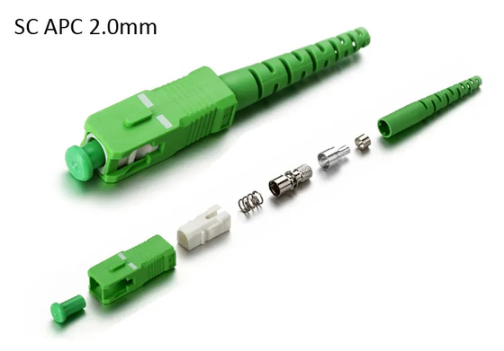 FTTH OEM 3 밀리미터 광섬유 접속기 단순한 듀얼 SC UPC APC
