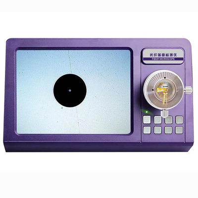 말단 면 광섬유를 만드는 패치 코드는 200X 400X 8 인치 스크린을 검경합니다