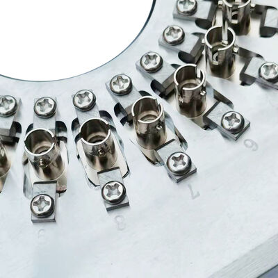 강화 된 스테인리스 스틸 S136 ST 커넥터용 섬유 닦기 장착 장치, 한 사이클에 24 개의 커넥터와 삽입 손실 ≤0.20dB