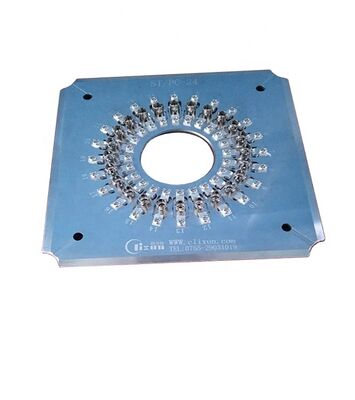 강화 된 스테인리스 스틸 S136 ST 커넥터용 섬유 닦기 장착 장치, 한 사이클에 24 개의 커넥터와 삽입 손실 ≤0.20dB