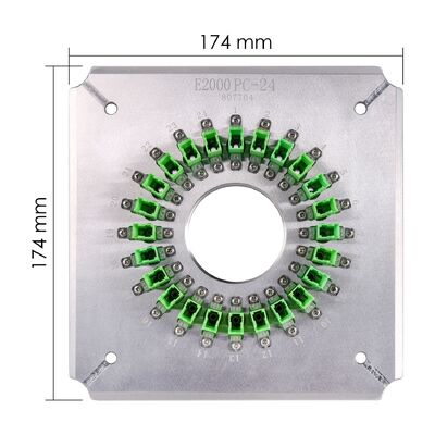 E2000/APC20 스테인리스 스틸 S136 건설을 위한 FTTH 사용용 포트 광섬유 닦기 장치