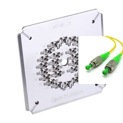 스테인리스 스틸 26 포트 FC APC 높은 효율의 광섬유 닦기 Jig