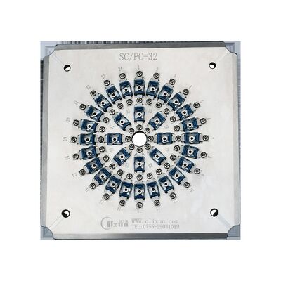 32 홀 커넥터 SC/UPC 가려진 스테인리스 스틸 S136 광섬유 가려진 지그