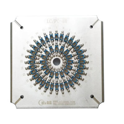 48포트 LC PC 광섬유 닦기 장착 장치 고강성 스테인리스 스틸 S136 및 삽입 손실 ≤0.20dB