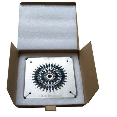 48포트 LC PC 광섬유 닦기 장착 장치 고강성 스테인리스 스틸 S136 및 삽입 손실 ≤0.20dB