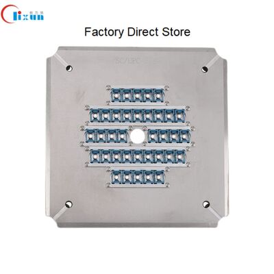 SC UPC 가열 스테인리스 스틸 S136을 가진 광섬유 닦기 장착 장치, 한 사이클에 24개의 커넥터와 삽입 손실 ≤0.20dB