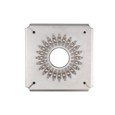 24-포트 광섬유 닦기 기그 2.5mm 페룰 홀더와 스테인리스 스틸 S136 FTTH 사용을위한 건설