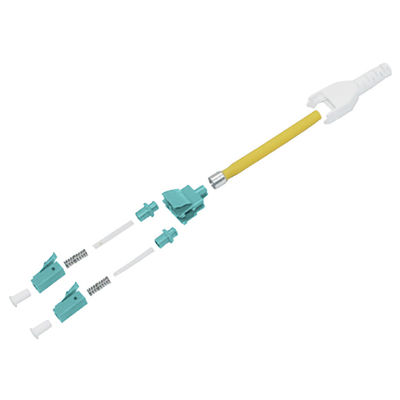 증명 Lc 유니부트 연결기 DX MM OM3 OM4 3.0 밀리미터를 당기세요