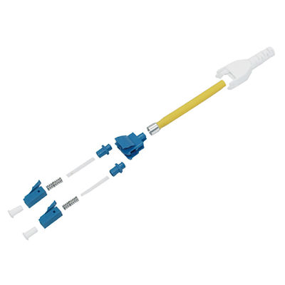 증명 Lc 유니부트 연결기 DX MM OM3 OM4 3.0 밀리미터를 당기세요