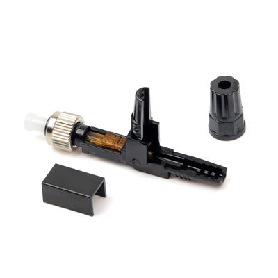 검은 프트스 내장된 섬유 광 케이블 커넥터 단일모드 퀵 커넥터