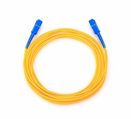 SC UPC 숫놈 커넥터와 군 FTTH 실내 광 섬유용 패치 코드 케이블