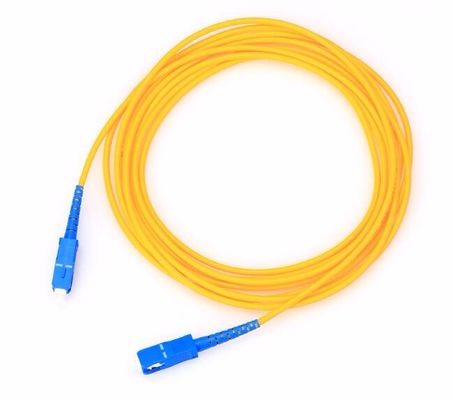 Sc Apc 패치 코드 단일모드 단순한 케이블에 G657A2 광섬유 Sc Upc를 노랗게 하세요