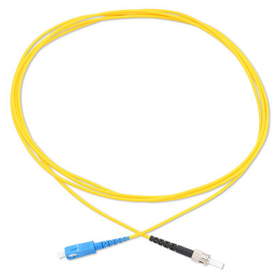 Sc Apc 패치 코드 단일모드 단순한 케이블에 G657A2 광섬유 Sc Upc를 노랗게 하세요