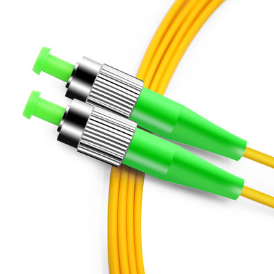 SM 9/125 집코드 단순한 광 섬유용 패치는 FTTH FTTB FTTX 네트워크를 위해 FC APC를 끈으로 묶습니다