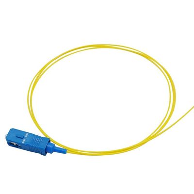 1m 0.9 밀리미터 Pvc G652d 두 부분으로 된 광 섬유용 패치 코드 Sc Upc 땋아 늘인 머리 케이블