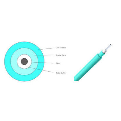 900 um 단단한 완충 섬유 옵틱 케이블 1 핵심 단일모드